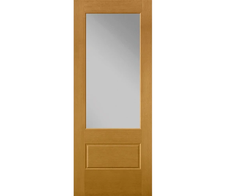 Worcester 3 Quaters Light Fiberglass Entry Door