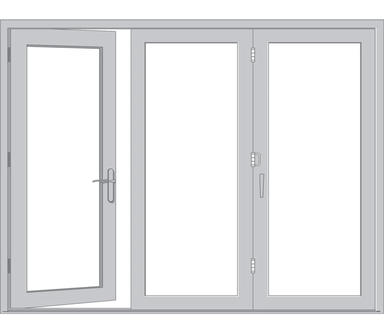 Worcester Pella Architect Reserve Series Contemporary Bifold Patio Door