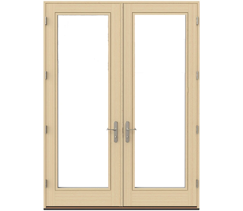 Worcester Pella Lifestyle Series Wood Double Hinged Patio Doors