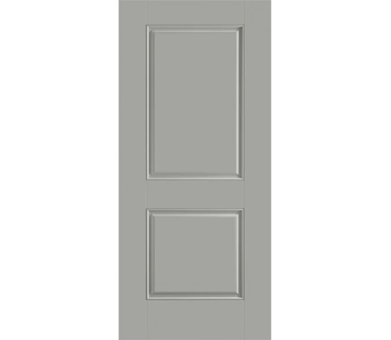 Worcester Two Panel Square Fiberglass Entry Door